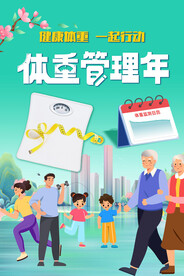 体重管理年主题海报