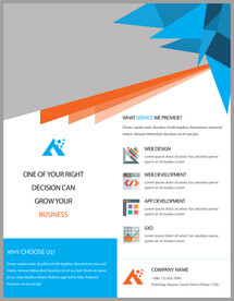 国外宣传单模板   