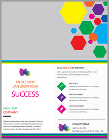 国外宣传单模板   