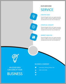 国外宣传单模板   