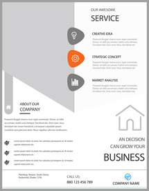 国外宣传单模板   