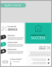 国外宣传单模板   