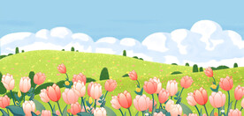插画春天