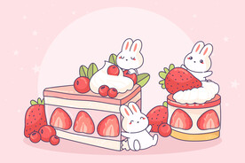 卡通食物插画