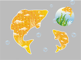 矢量鱼海草