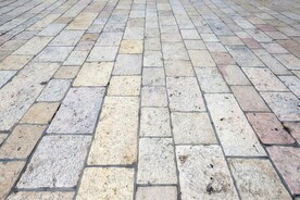石块路面马赛克背景纹理素材
