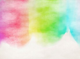 创意水彩抽象艺术画水彩晕染