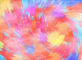 创意水彩抽象艺术画水彩晕染