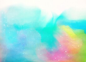 创意水彩抽象艺术画水彩晕染