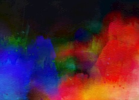 创意水彩抽象艺术画水彩晕染