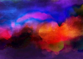 创意水彩抽象艺术画水彩晕染