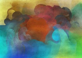 创意水彩抽象艺术画水彩晕染