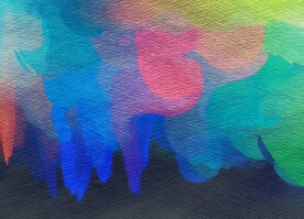 创意水彩抽象艺术画水彩晕染