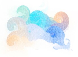 创意水彩抽象艺术画水彩晕染