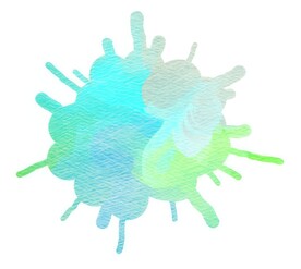 创意水彩抽象艺术画水彩晕染