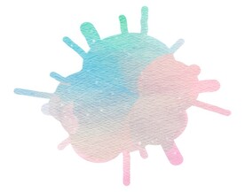 创意水彩抽象艺术画水彩晕染