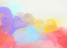 创意水彩抽象艺术画水彩晕染