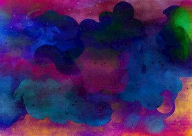 创意水彩抽象艺术画水彩晕染