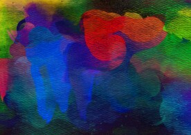 创意水彩抽象艺术画水彩晕染