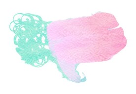 创意水彩抽象艺术画水彩晕染