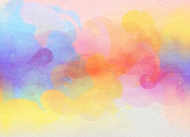 创意水彩抽象艺术画水彩晕染