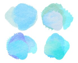 创意水彩抽象艺术画水彩晕染