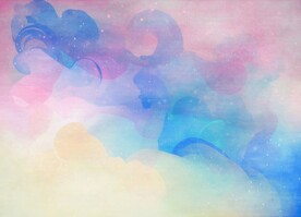 创意水彩抽象艺术画水彩晕染