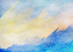 创意水彩抽象艺术画水彩晕染