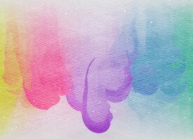 创意水彩抽象艺术画水彩晕染