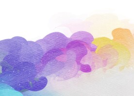 创意水彩抽象艺术画水彩晕染