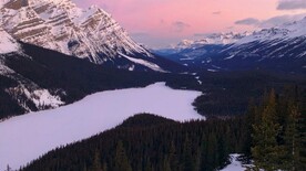 森林雪山