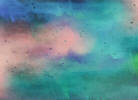 创意水彩抽象艺术画水彩晕染