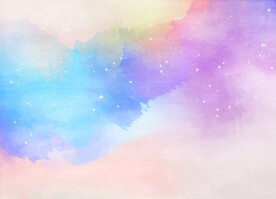 创意水彩抽象艺术画水彩晕染