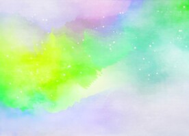 创意水彩抽象艺术画水彩晕染