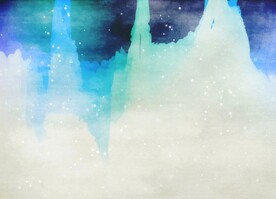 创意水彩抽象艺术画水彩晕染