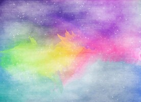 创意水彩抽象艺术画水彩晕染