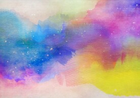 创意水彩抽象艺术画水彩晕染