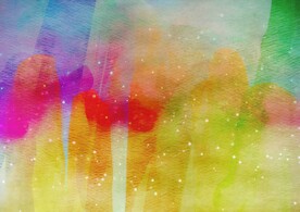 创意水彩抽象艺术画水彩晕染