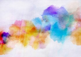 创意水彩抽象艺术画水彩晕染