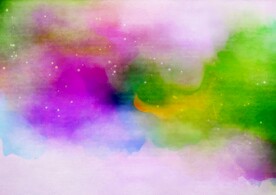 创意水彩抽象艺术画水彩晕染