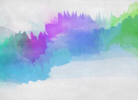 创意水彩抽象艺术画水彩晕染