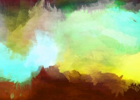 创意水彩抽象艺术画水彩晕染