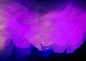 创意水彩抽象艺术画水彩晕染