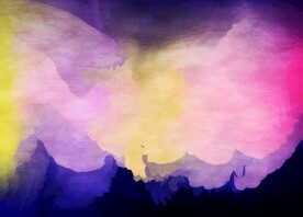 创意水彩抽象艺术画水彩晕染