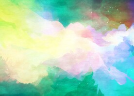 创意水彩抽象艺术画水彩晕染