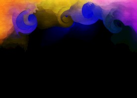 创意水彩抽象艺术画水彩晕染