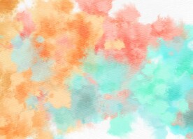 创意水彩抽象艺术画水彩晕染
