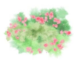 创意水彩抽象艺术画水彩晕染