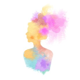 创意水彩抽象艺术画水彩晕染