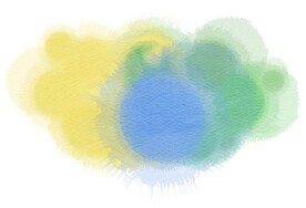 创意水彩抽象艺术画水彩晕染